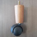 Ver imagem 6 de Conjunto 4 Pés para Cama Box Casal com Rodizio para Moveis Box Solteiro 13cm Dimader Mel