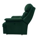 Ver imagem 4 de Poltrona Reclinável Manual Suede Verde Militar