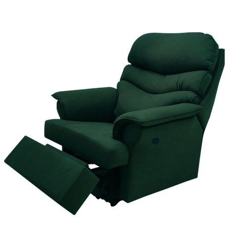 Poltrona Reclinável Manual Suede Verde Militar