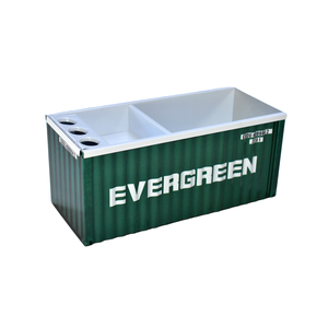 Organizador de Mesa Conteiner em Metal - Evergreen