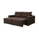 Ver imagem 2 de Sofa Hawai 1.80 Nobly Veludo Marrom