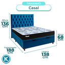 Ver imagem 3 de Kit Cabeceira + Cama Box Bau + Colchão Casal Molas Ensacadas Life Gold Paropas