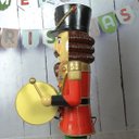 Ver imagem 4 de Quebra Nozes Natal Soldado Natalino Grande Iluminado Luzes Som Musica Enfeite Decoraçao Casa Sala Ha