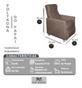 Ver imagem 2 de Poltrona Cadeira do Papai Reclinável Confortavel Veludo:Marrom/Liso