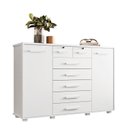 Ver imagem 1 de Cômoda Fontana 02 Portas e 07 Gavetas Branco - Móveis Albatroz