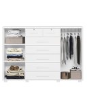 Ver imagem 2 de Cômoda Fontana 02 Portas e 07 Gavetas Branco - Móveis Albatroz