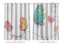Ver imagem 1 de Cortina Infantil Estampada 2,60x1,50m Borboletas Coloridas