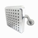 Ver imagem 2 de Ducha Chuveiro Aquecedor Solar Gás Slim Flex Quadrado Inox