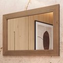 Ver imagem 2 de Espelho com Moldura Madeira Macica Taeda 120x80 Cm 3315u Tauari Festra