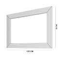 Ver imagem 3 de Espelho com Moldura Madeira Macica Taeda 120x80 cm 3315U Tauari Festra