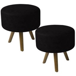 Kit 02 Puffs Banqueta Decorativo Smart Tca 124 PF Móveis - 1