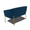 Ver imagem 3 de Sofá 2 Lugares Namoradeira Pé de Ferro Dourado Stella Bouclê D03 - D’Rossi