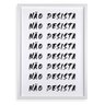 Quadro Decorativo Não Desista 45x34cm - com Vidro:moldura Preta - 2