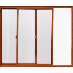 Janela de Alumínio 02 Folhas Classic Madeiro - 100x100