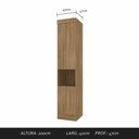 Ver imagem 3 de Guarda Roupa Casal Modulado Maeve Boreal - Móveis Arapongas Boreal