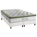 Ver imagem 1 de Cama Box King: Colchão Molas Ensacadas Herval Monte Carlo Visco + Base Crc Corano White (193x203)