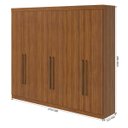 Ver imagem 2 de Guarda-Roupa Roupeiro Lopas Castellaro 6 Portas Rovere Naturale Rovere Naturale