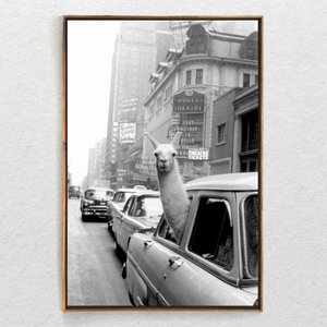 Quadro Decorativo Vertical Vintage Ilhama Com Moldura e Sem Vidro 60x90