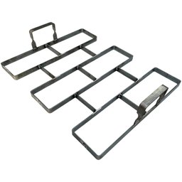 Forma de Aço 3mm Tijolinho para Carimbar Piso Jardim Calçada - 1