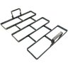 Forma de Aço 3mm Tijolinho para Carimbar Piso Jardim Calçada - 1
