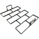 Ver imagem 1 de Forma de Aço 3mm Tijolinho para Carimbar Piso Jardim Calçada