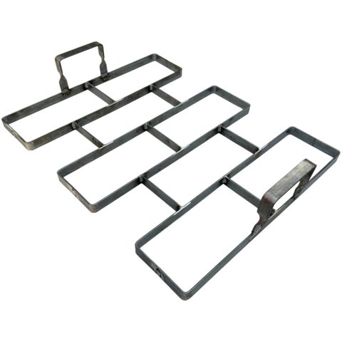 Forma de Aço 3mm Tijolinho para Carimbar Piso Jardim Calçada