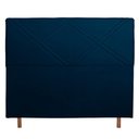 Ver imagem 3 de Cabeceira Cama Box Queen Caribe 160 Cm Suede Azul Marinho