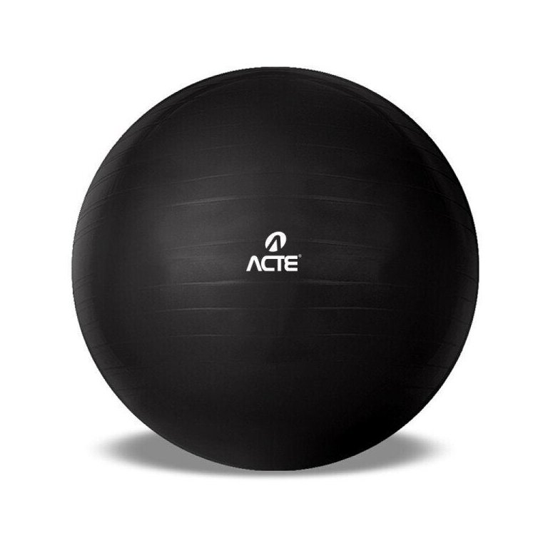 Bola de Pilates Ginastica Gym Ball T9 65cm Preta Acte Sports
