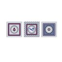 Ver imagem 1 de Conjunto Kit com 3 Quadros Náuticos Decorativos Linha Náutica Marinheiro Mar 2