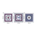 Ver imagem 4 de Conjunto Kit com 3 Quadros Náuticos Decorativos Linha Náutica Marinheiro Mar 2