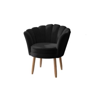 Poltrona Cadeira Escritório Decoraçao Recepção Salão Beleza Cor:preto