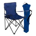 Ver imagem 4 de Kit 1 Cadeira Azul e 1 Cadeira Preta, Dobráveis Camping Portátil com Porta-Copo, Apoio de Braço e Bo
