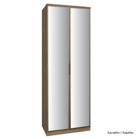 Guarda Roupa Modulado 02 Portas de Vidro 234cm com Colmeia Setiba