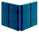 Ver imagem 2 de Cabeceira Cama Solteiro Placa Estofada 90 Cm Suspensa Itália - Azul Suede