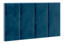 Ver imagem 1 de Cabeceira Cama Solteiro Placa Estofada 90 Cm Suspensa Itália - Azul Suede
