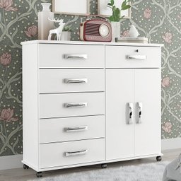 Cômoda Platina New Branco - 1