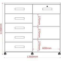 Cômoda Platina New Branco - 4