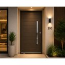 Ver imagem 1 de Porta Lambril Pivotante em Aço Galvanizado 220x100x14cm com Puxador Esquerda