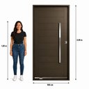 Ver imagem 4 de Porta Lambril Pivotante em Aço Galvanizado 220x100x14cm com Puxador Esquerda