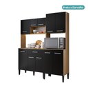 Ver imagem 3 de Armário de Cozinha Compacta Arizona Solid Carraro Carvalho com Preto