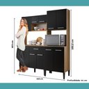 Ver imagem 7 de Armário de Cozinha Compacta Arizona Solid Carraro Carvalho com Preto