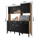 Ver imagem 5 de Armário de Cozinha Compacta Arizona Solid Carraro Carvalho com Preto