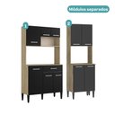 Ver imagem 4 de Armário de Cozinha Compacta Arizona Solid Carraro Carvalho com Preto