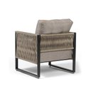 Ver imagem 3 de Poltrona Corda Náutica - Living, Varanda, Estar - Poltrona Araxá – Preto Rami Areia – Kit 2