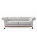 Ver imagem 5 de Sofá Royale 3 Lugares 230cm Bouclé Cinza - Sallar Home
