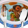 Prato Infantil com Divisórias Moana Mais Garfo e Colher - 6