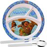 Prato Infantil com Divisórias Moana Mais Garfo e Colher - 1