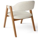 Ver mais imagens de Kit 06 Cadeiras de Jantar e Estar Living Estofada Nadja L02 Linho Champagne - Lyam Decor