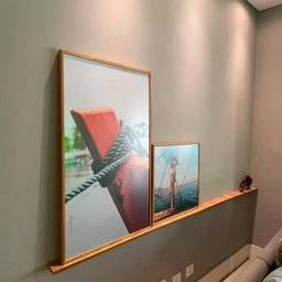 Prateleiras Porta Quadros 180cm Integrada Flutuante - 3