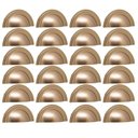 Ver imagem 1 de Kit 24 Puxadores para Móveis 1753 Grenade Concha Dourado Armários Gavetas Torralba